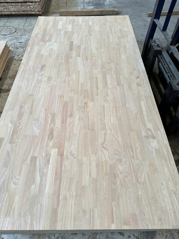 Rubber wood plank joint