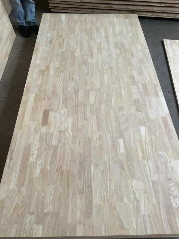 Rubber wood plank joint