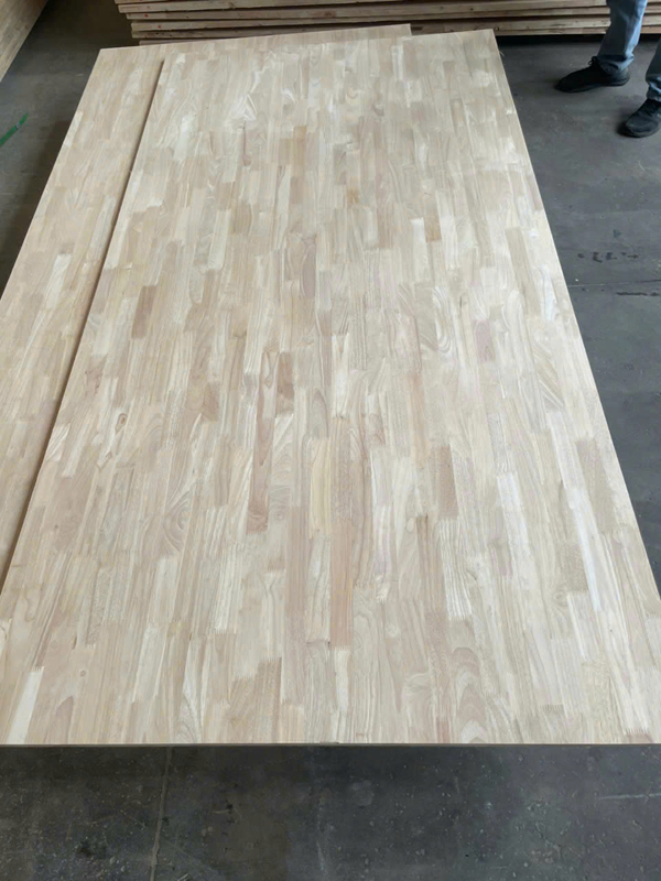 Rubber wood plank joint