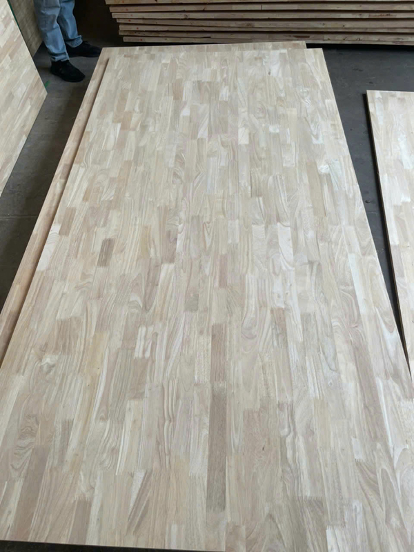 Rubber wood plank joint