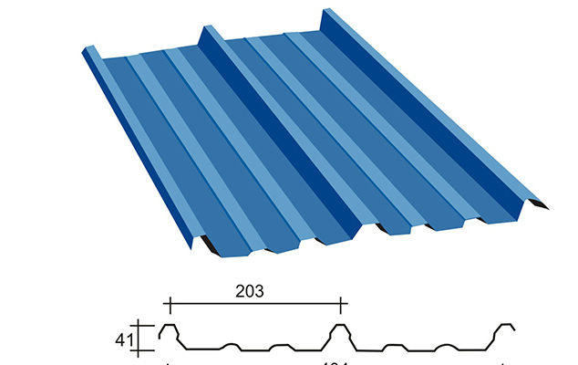 Corrugated iron sheet