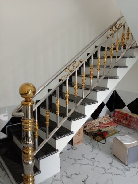 Stainless steel stair