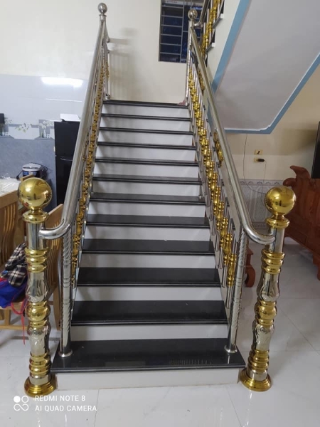 Stainless steel stair