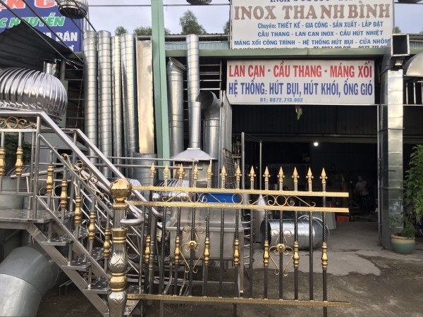 Stainless steel stair
