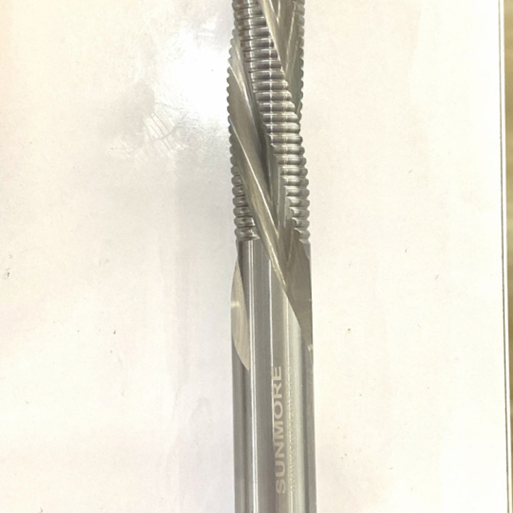 Rough down-cut end mill