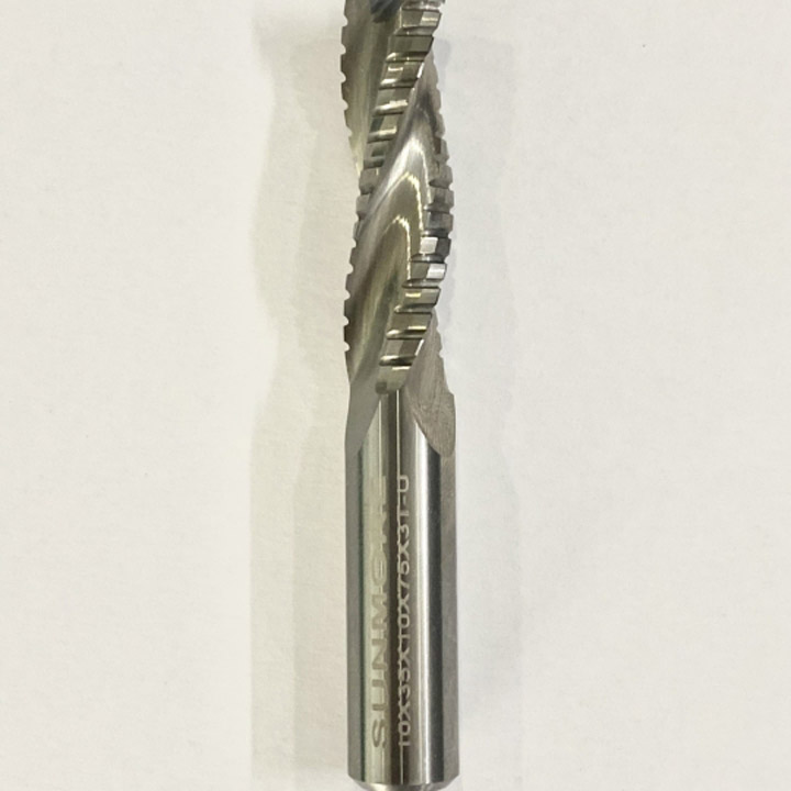 Rough up-cut end mill