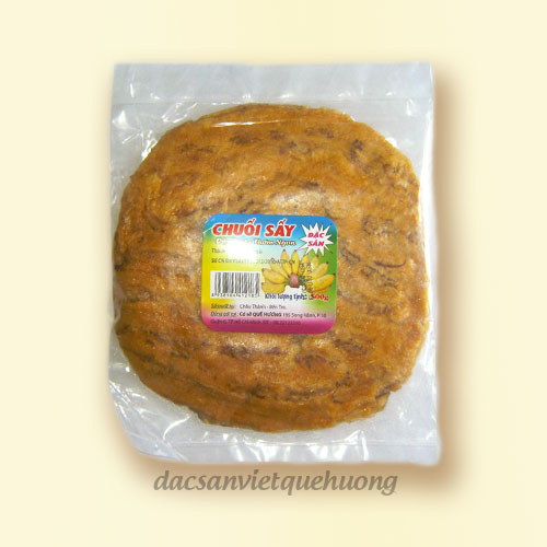 Dried round banana cake