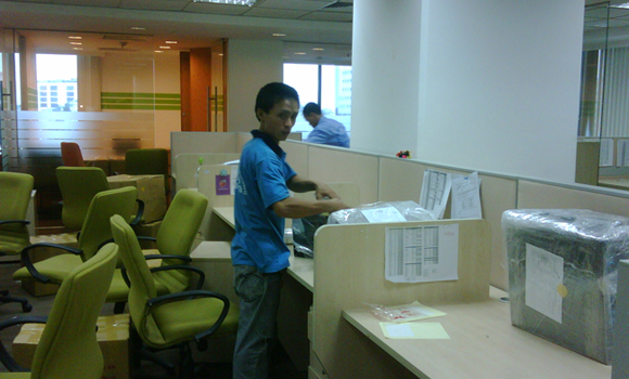 Office moving service