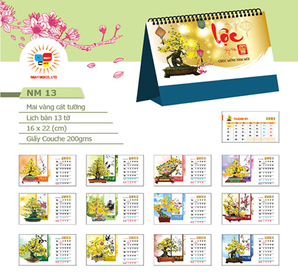 Desk calendar