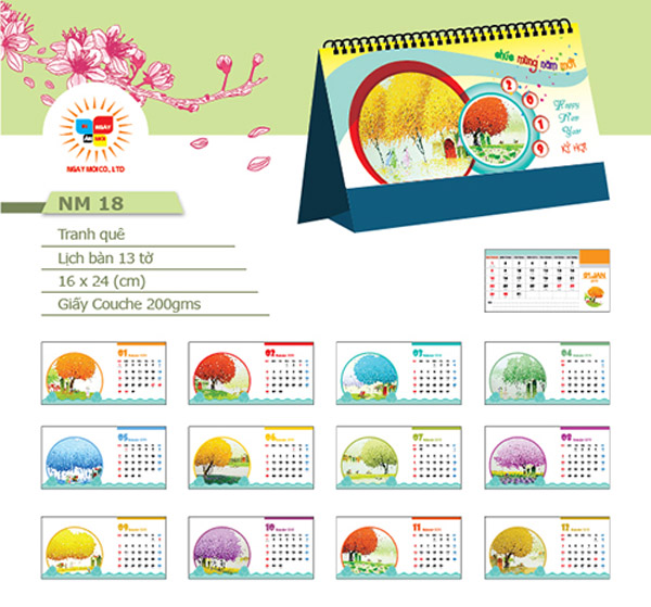 Desk calendar