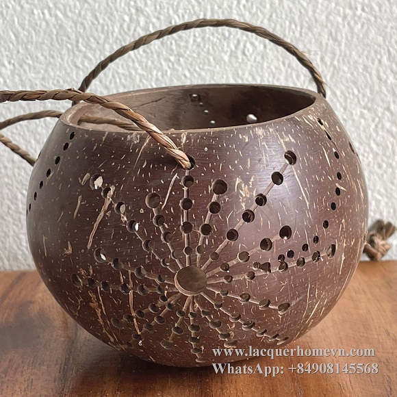 Coconut tealight holder