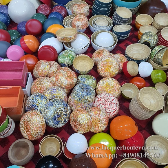 Eggshell bamboo lacquer bowl