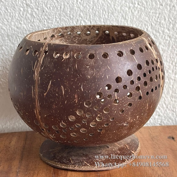 Coconut tealight holder