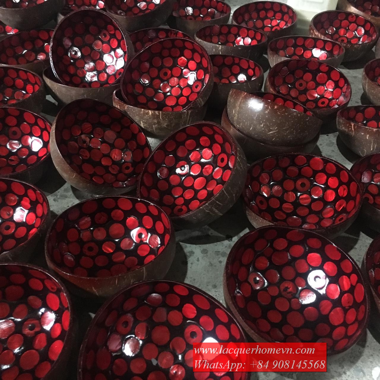 Lacquer Coconut Bowls