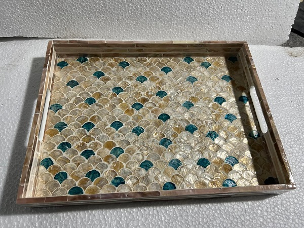 Mother of pearl laquer tray
