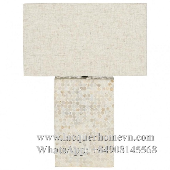 Mother of pearl table lamp