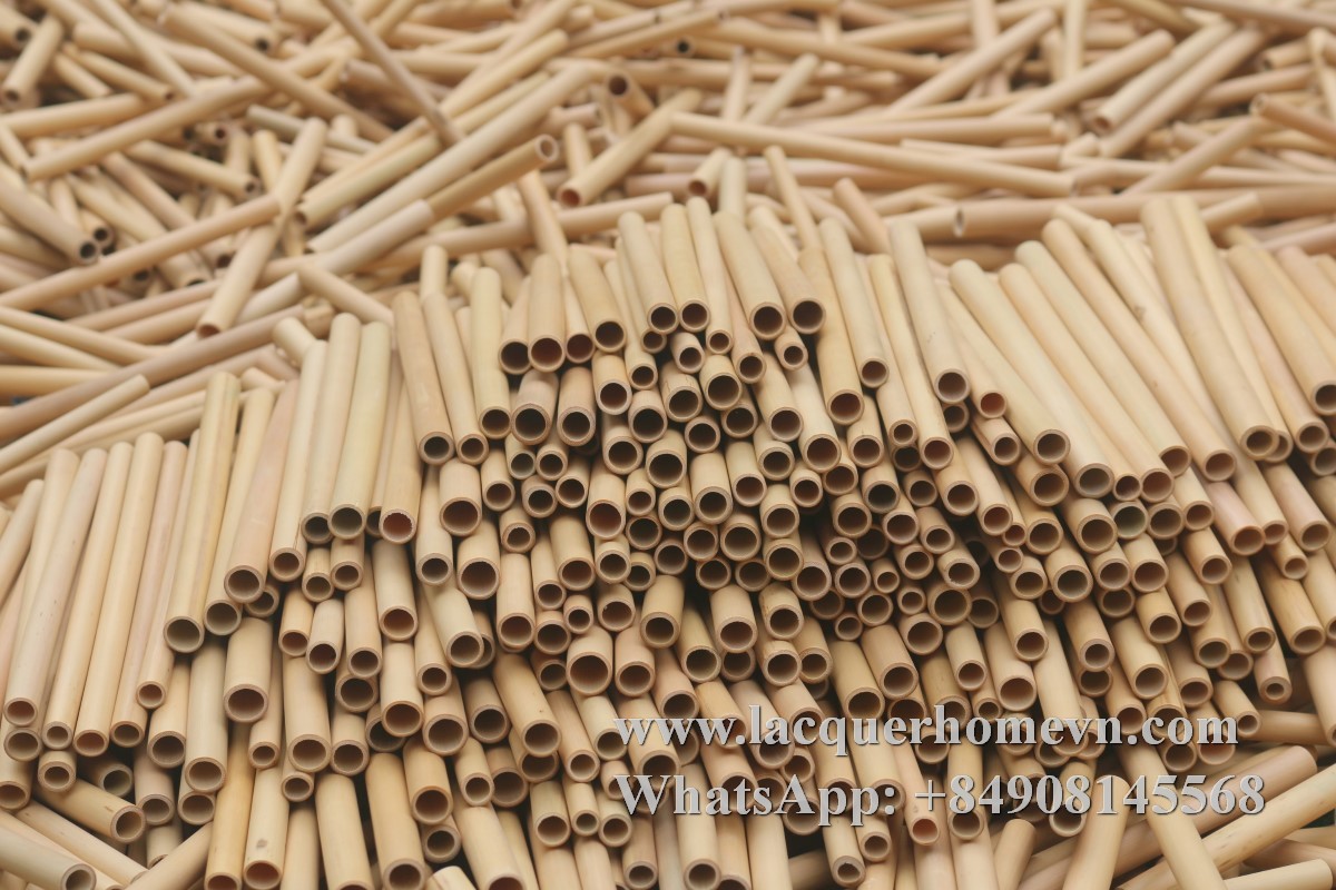 Natural bamboo straws