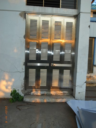 Stainless steel door