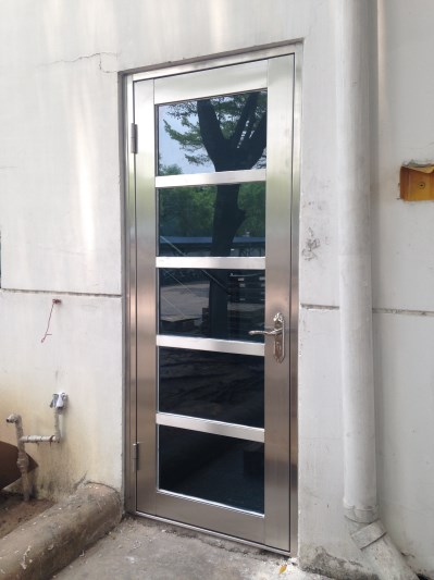 Stainless steel door