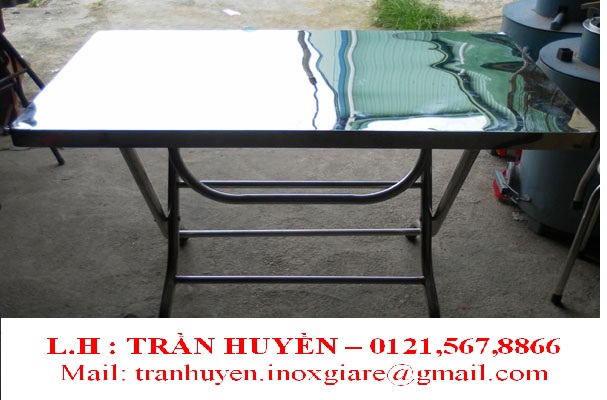 Stainless steel industrial table