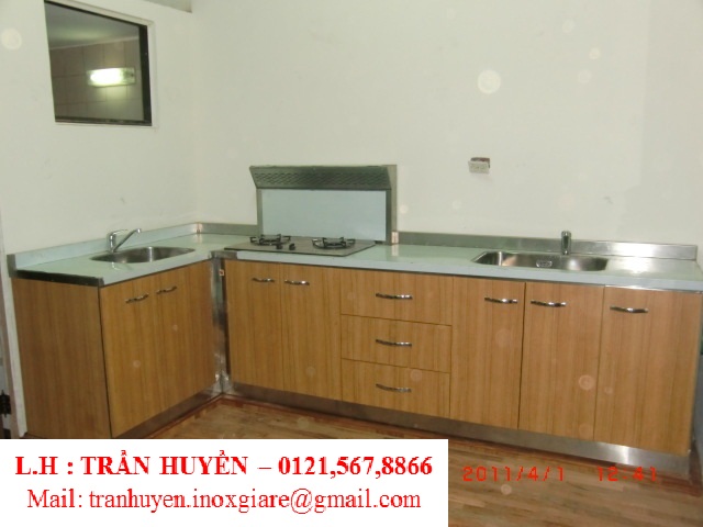Stainless steel kitchen cabinet