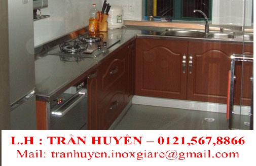 Stainless steel kitchen cabinet