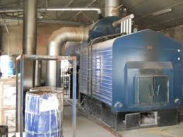 Waste fabric fired boiler