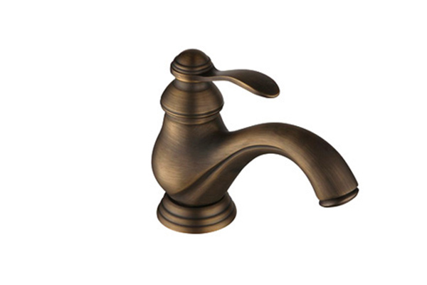 Bronze basin faucet