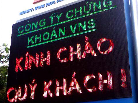 Electronic advertising board