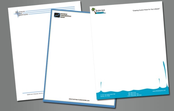 Letterhead printing service