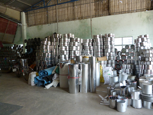 Rubber latex barrel