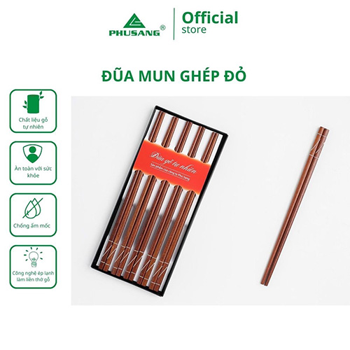 Ebony Chopsticks - Red