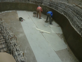 Swimming pool waterproofing contruction
