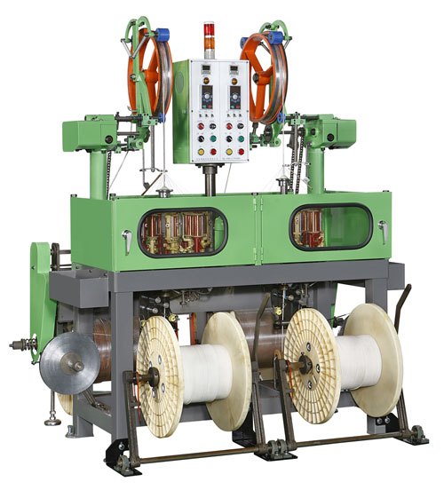 Cable weaving machine