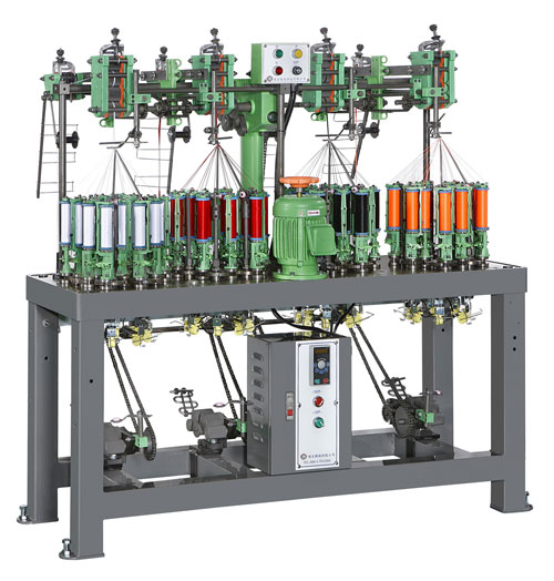 Rubber band weaving machine