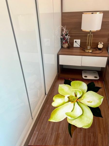 Big flower mat