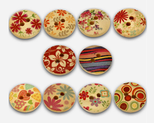 Wooden button