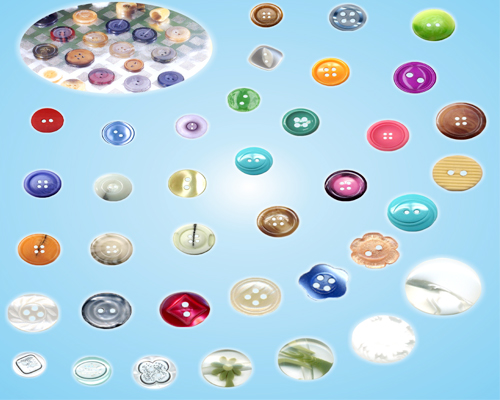 Plastic button