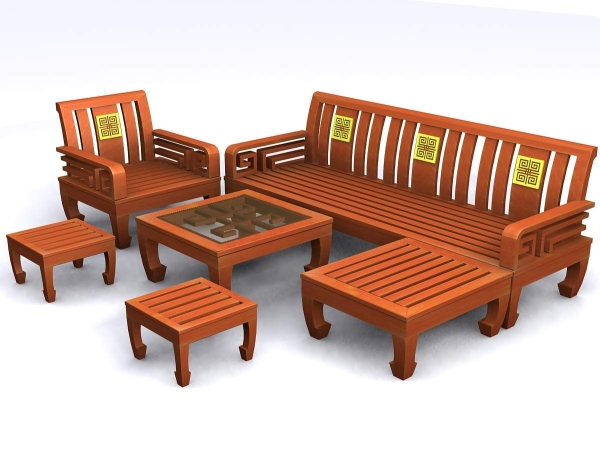 Wooden tables and chairs