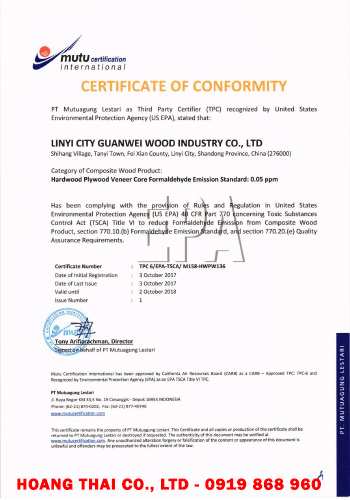 Certification