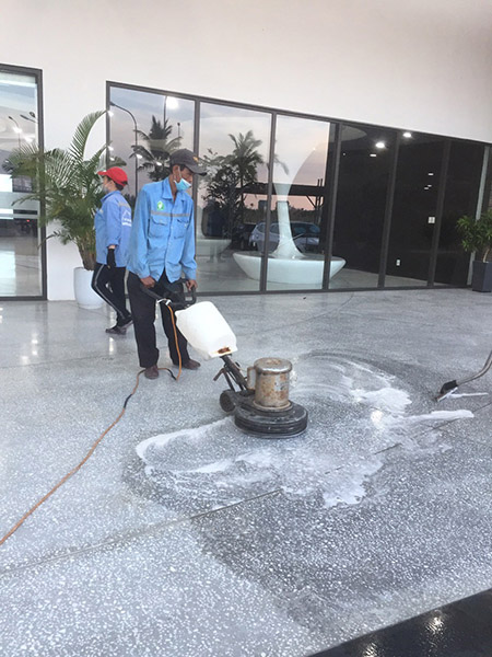 Stone polishing