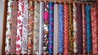 Printed satin