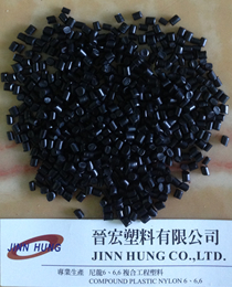 Black glass fibre reinforced PA6