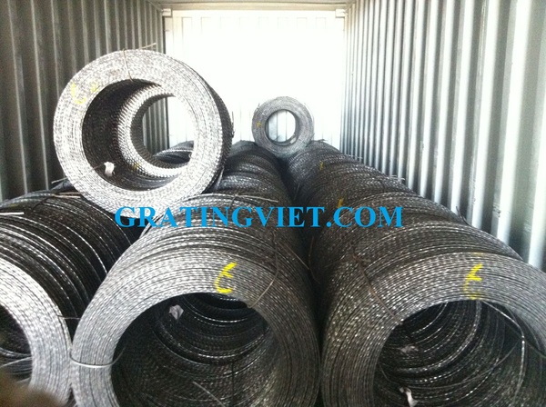 Twisted square steel bars