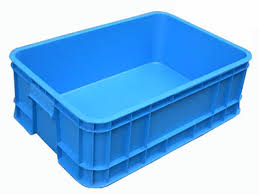 Solid plastic crate