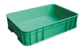 Solid plastic crate