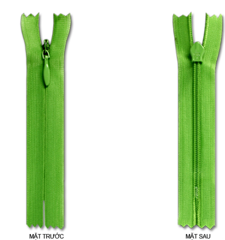 Invisible zippers