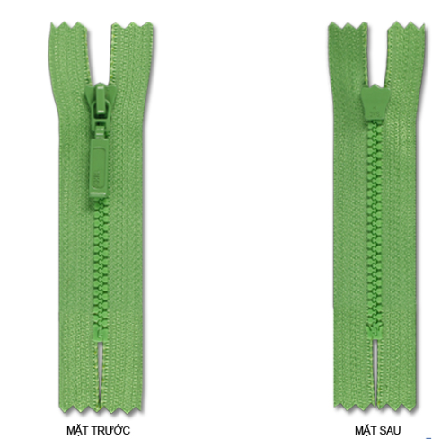 Plastic zippers