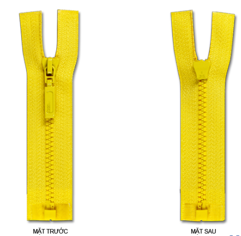 Plastic zippers