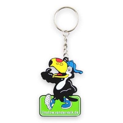 Rubber keychain